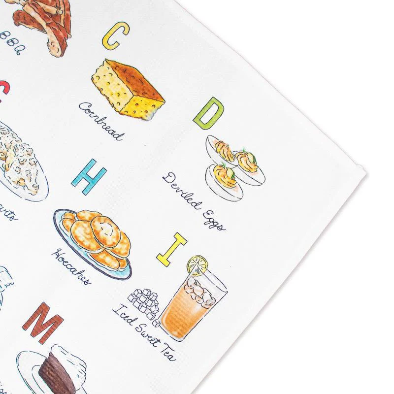 ABCs of Southern Food Tea Towel - Image 3