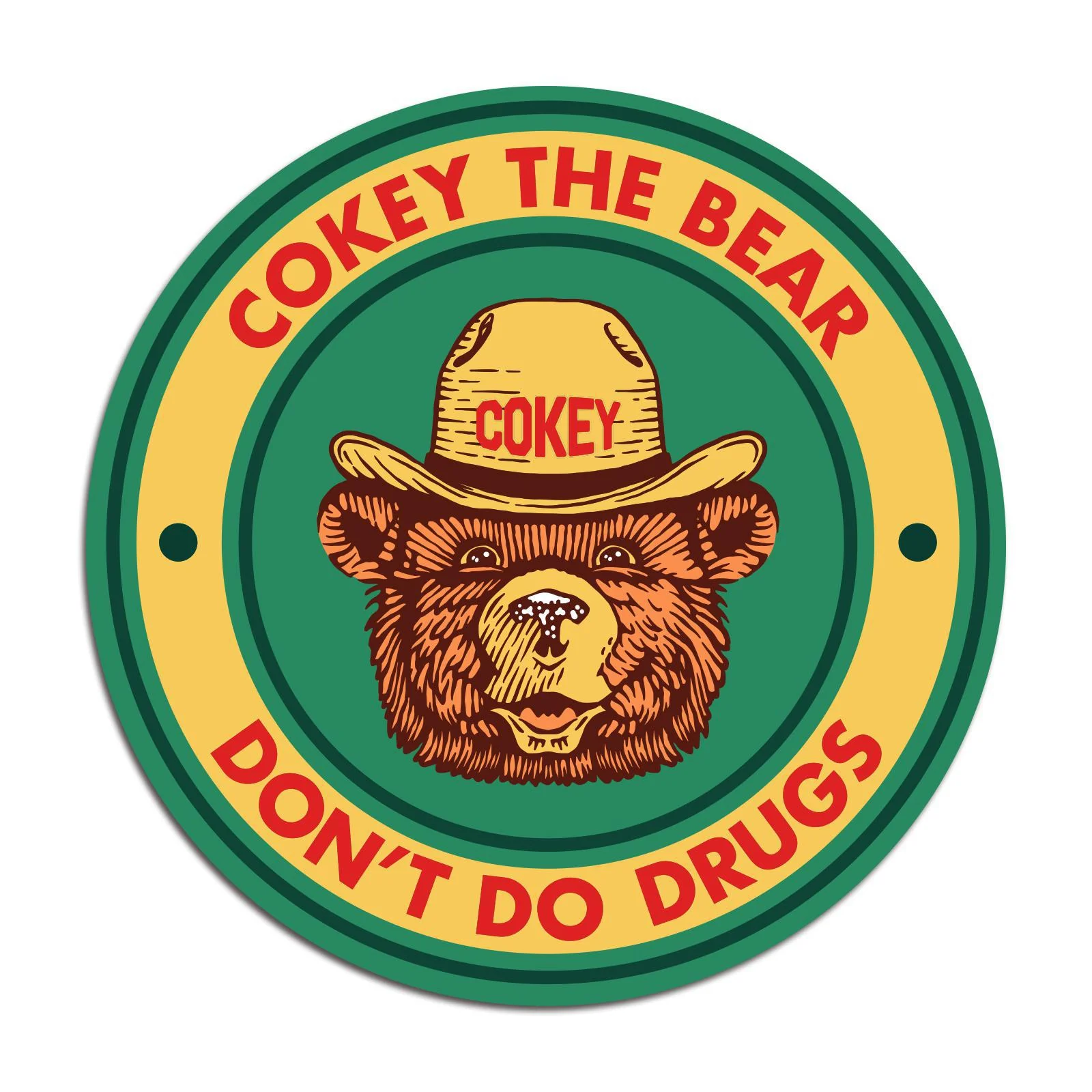 Cokey The Bear Sticker